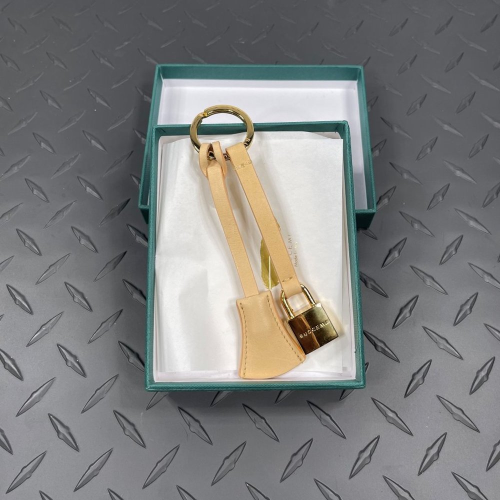 Buscemi Lock Keyholder Flat Natural Leather